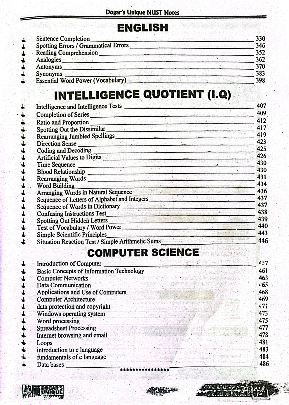 NUST NET Guide (ECAT-Comp.Sc) 2024 Edition